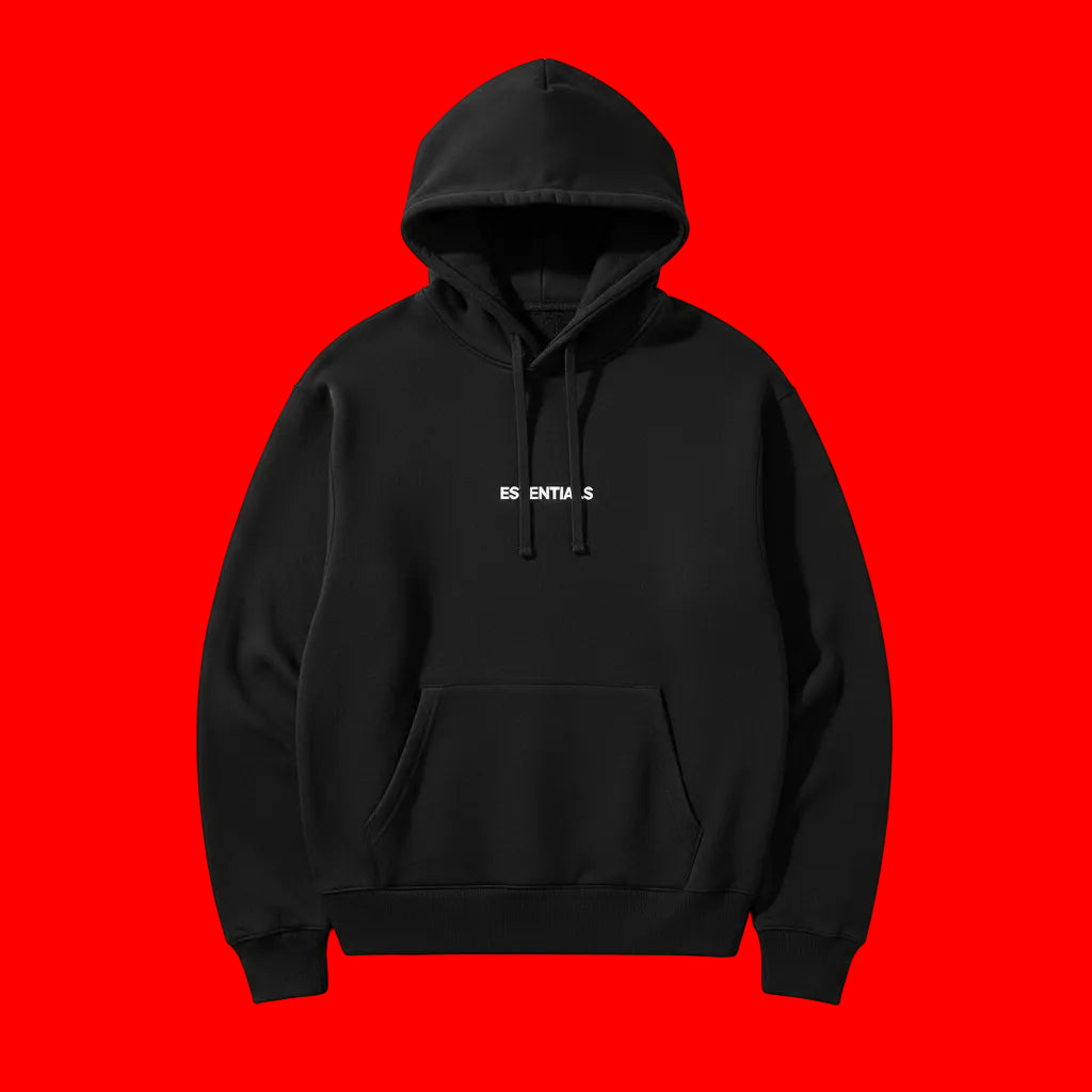 "inspired" by essentials hoodie black